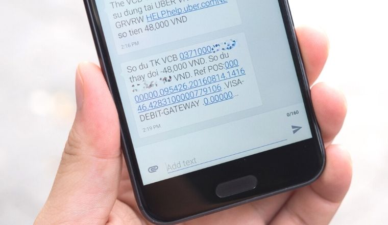Phí dịch vụ SMS Banking