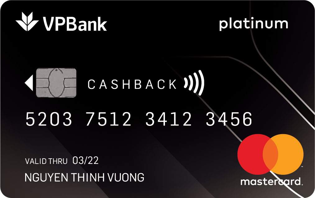 thẻ tín dụng hạn mức 100 triệu VP BANK