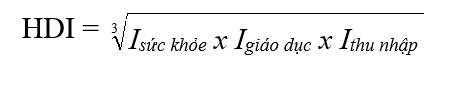 Công thức tính chỉ số phát triển con người (HDI) 