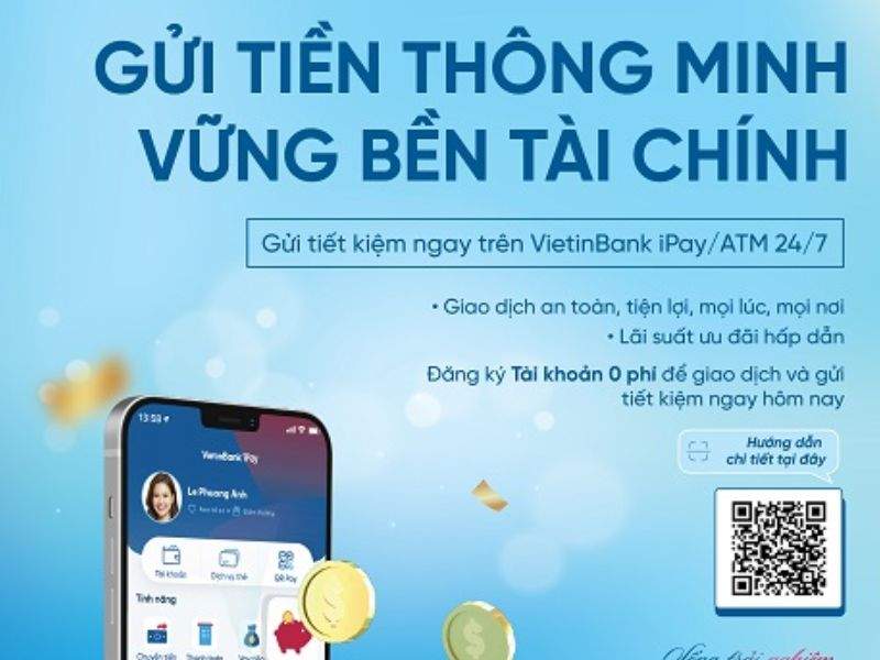 gửi tiết kiệm online vietinbank ipay