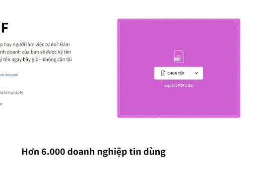 Tạo và ký chữ ký điện tử với Smallpdf.com