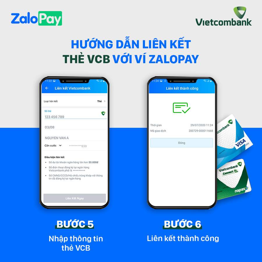  cách liên kết zalopay với ngân hàng vietcombank-4