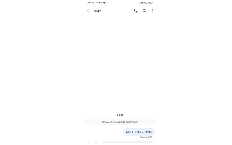 Kích hoạt thẻ ATM BIDV qua SMS