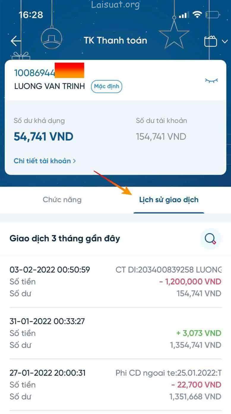 kiểm tra lịch sử chuyển tiền vietinbank ipay