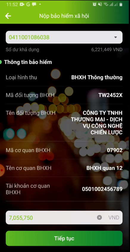 nop-tien-bao-hiem-xa-hoi-qua-Internet-Banking-Vietcombank-3