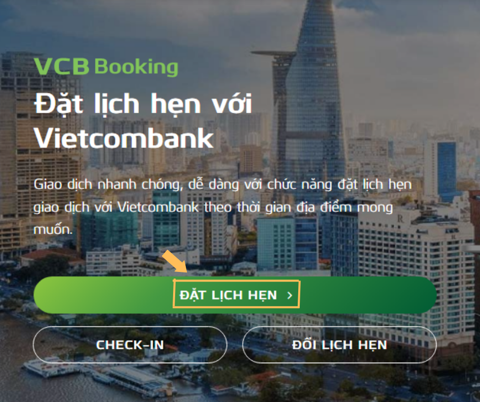 Hướng dẫn cách mở thẻ ghi nợ nội địa VCB bước 1