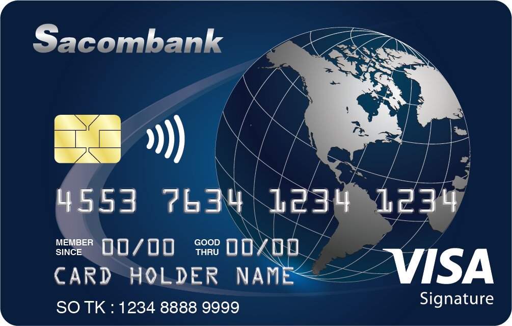 Một số phí khác của thẻ Visa Sacombank