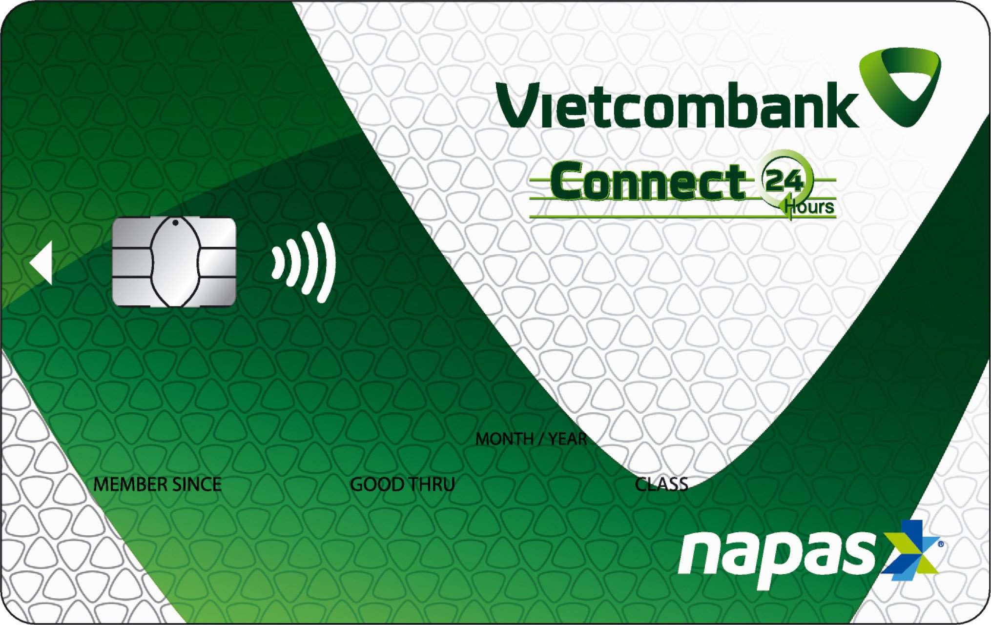 Đổi thẻ Vietcombank Connect24 sang công nghệ chip contactless