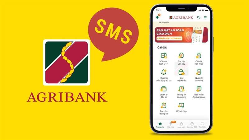 cách hủy sms banking agribank