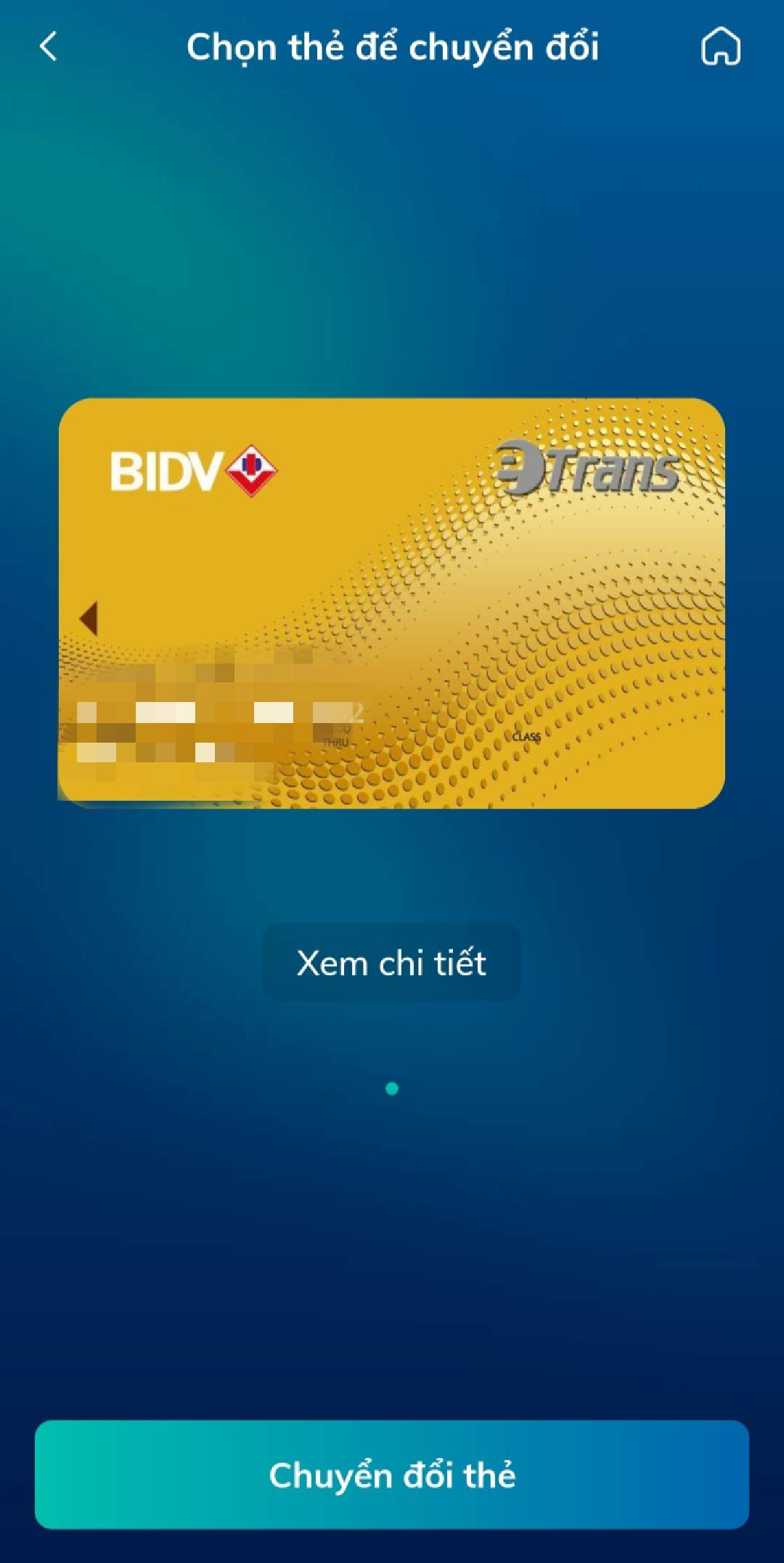 Đổi thẻ BIDV gắn chip Online bước 3