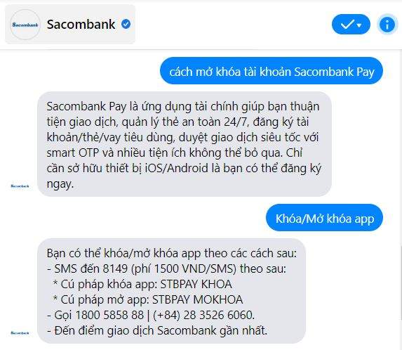 3 cách mở khóa tài khoản Sacombank Pay nhanh nhất