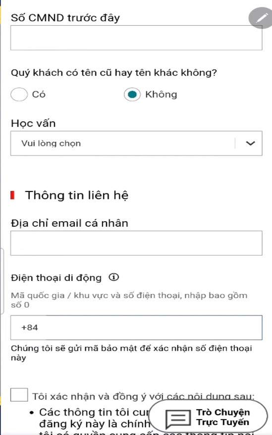 Hướng dẫn đăng ký mở thẻ tín dụng HSBC Cashback bước 6