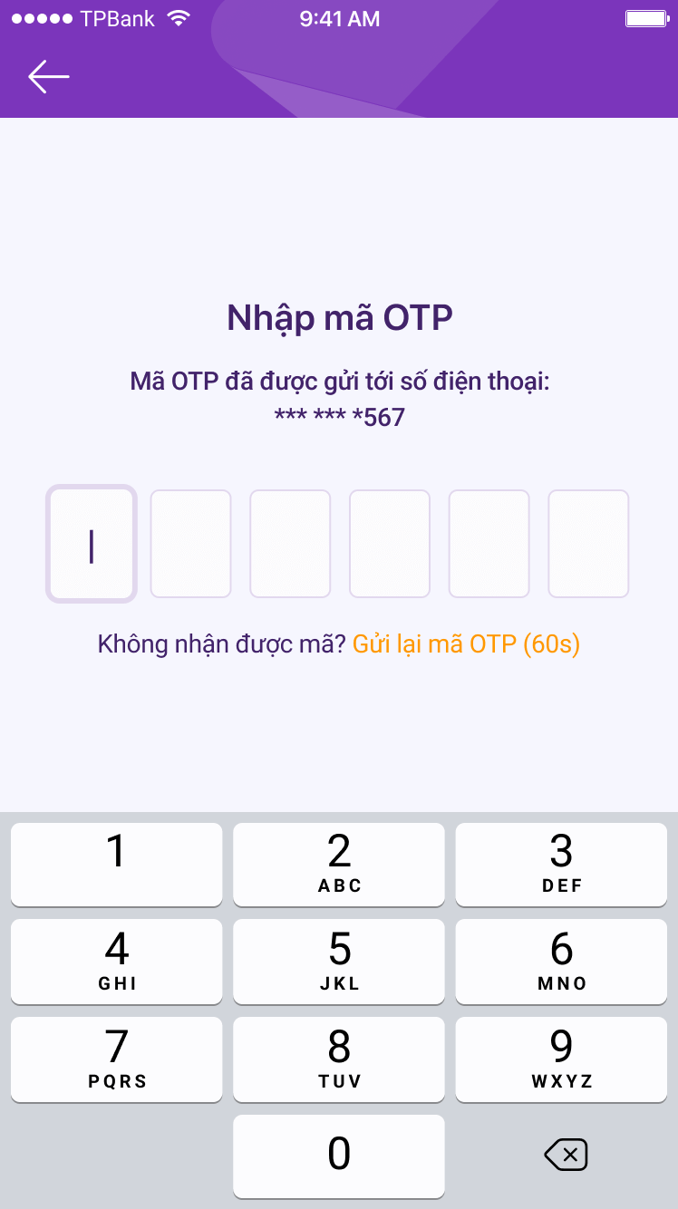 Cách kích hoạt thẻ TPBank  EVO bước 4.1