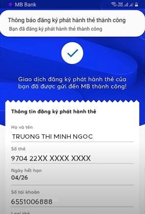 Cách làm thẻ ATM MB Bank online đơn giản tại nhà