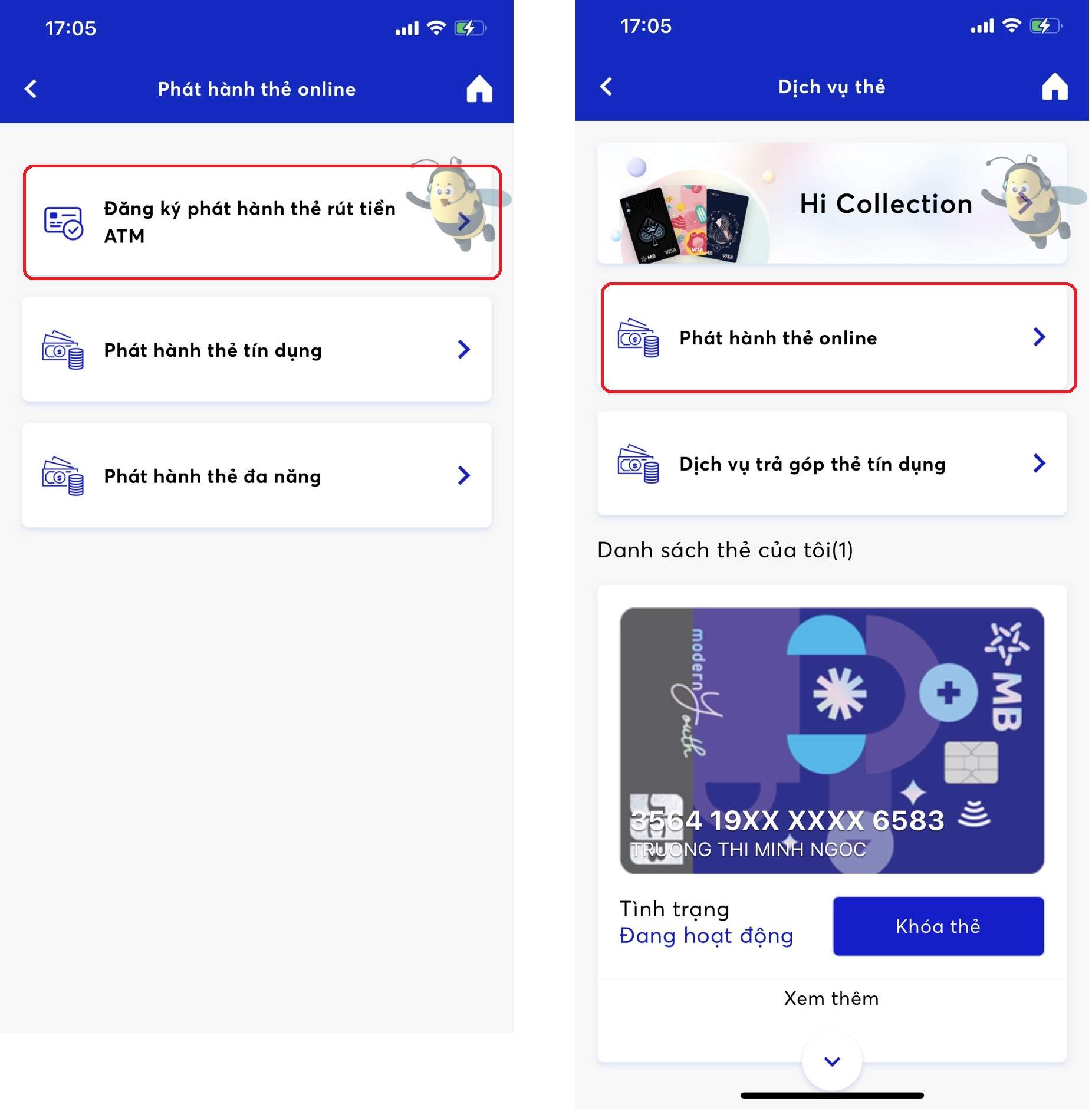 Cách làm thẻ ATM MB Bank online đơn giản tại nhà