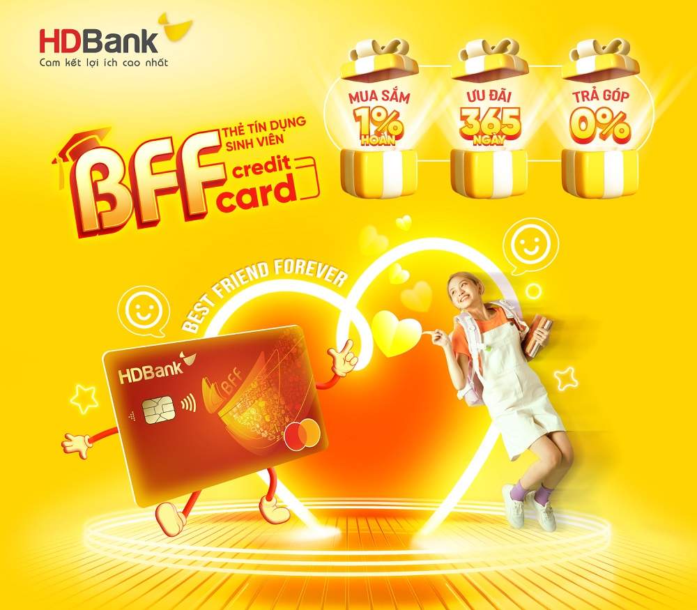 LÀM THẺ TÍN DỤNG CHO SINH VIÊN hdbank BFF