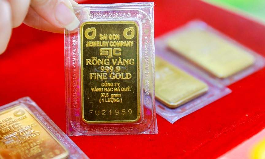 Vàng miếng là sản phẩm nổi bật tại SJC