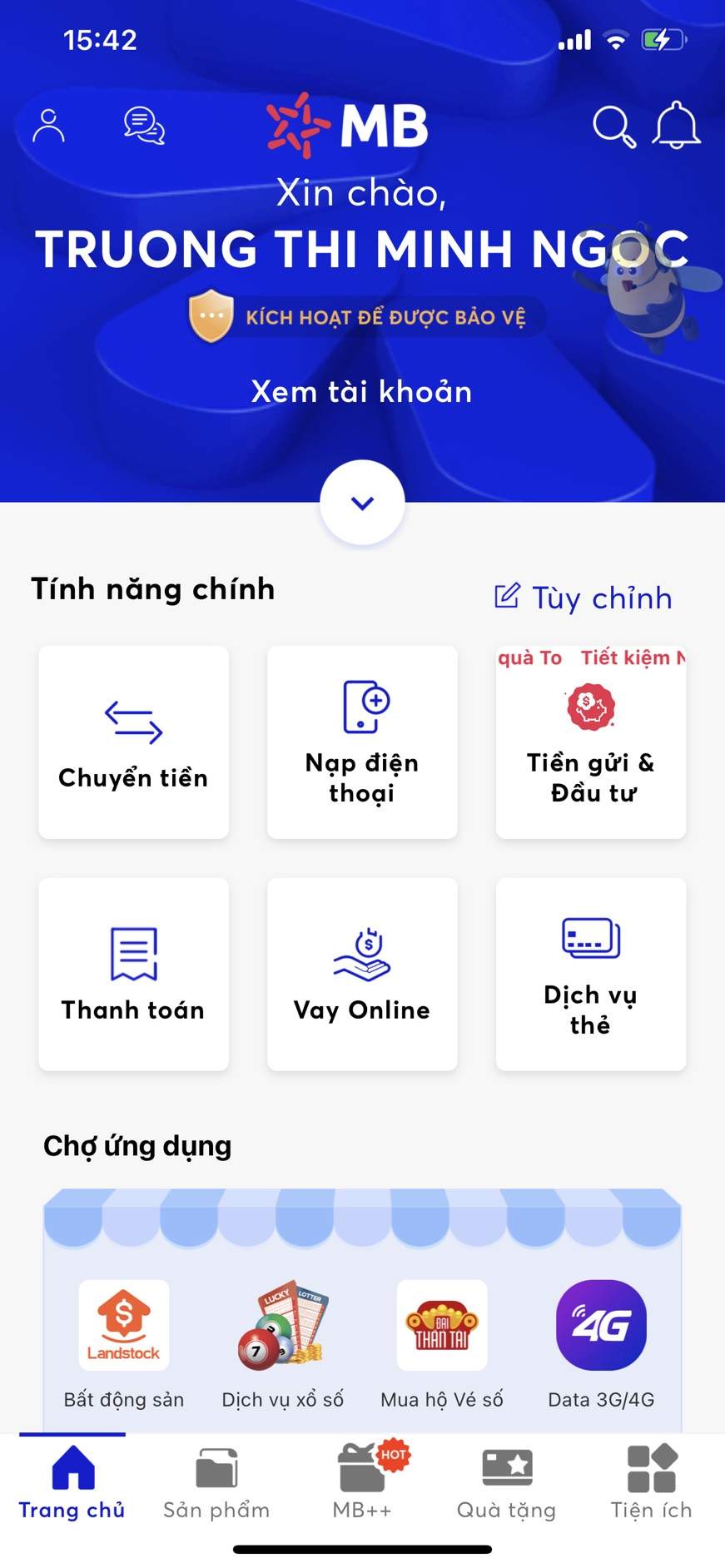 Lựa chọn tính năng 