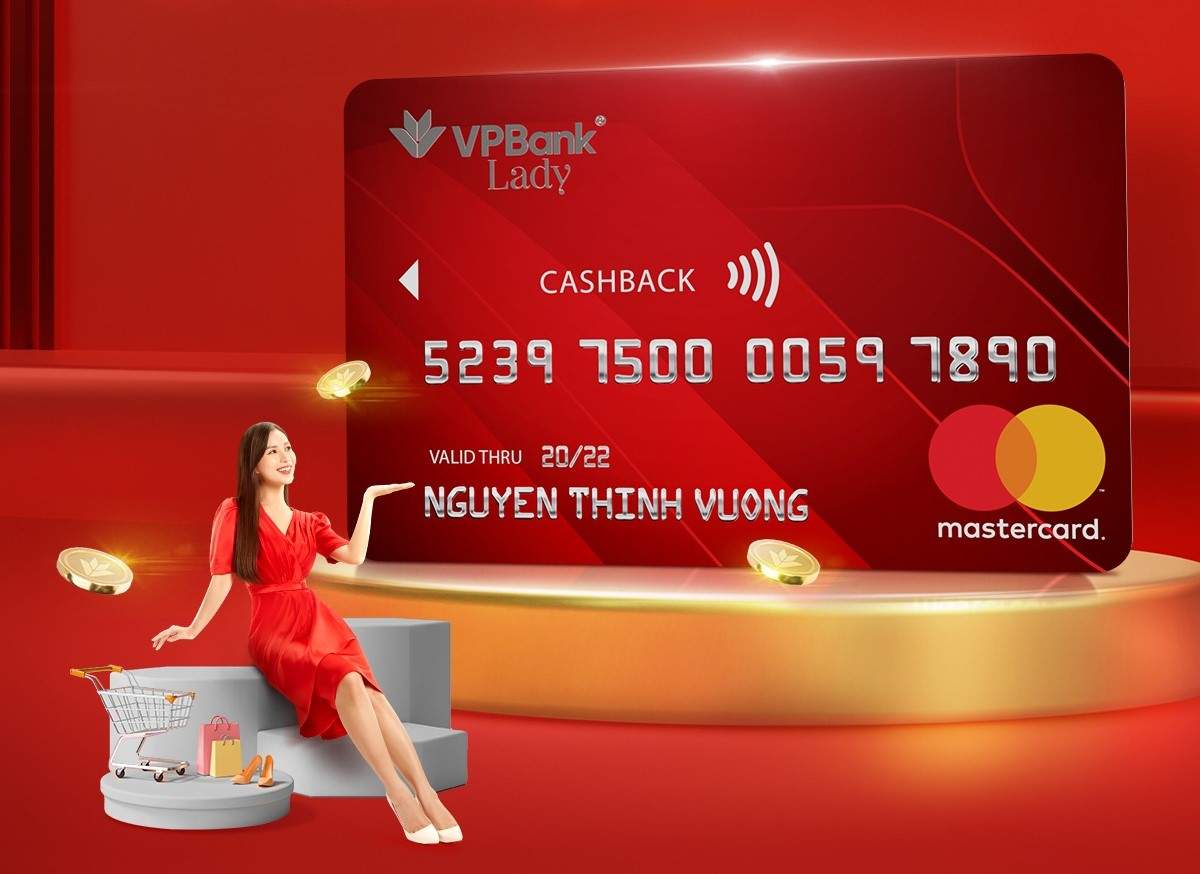 Thẻ tín dụng hoàn tiền VPBank Lady MasterCard