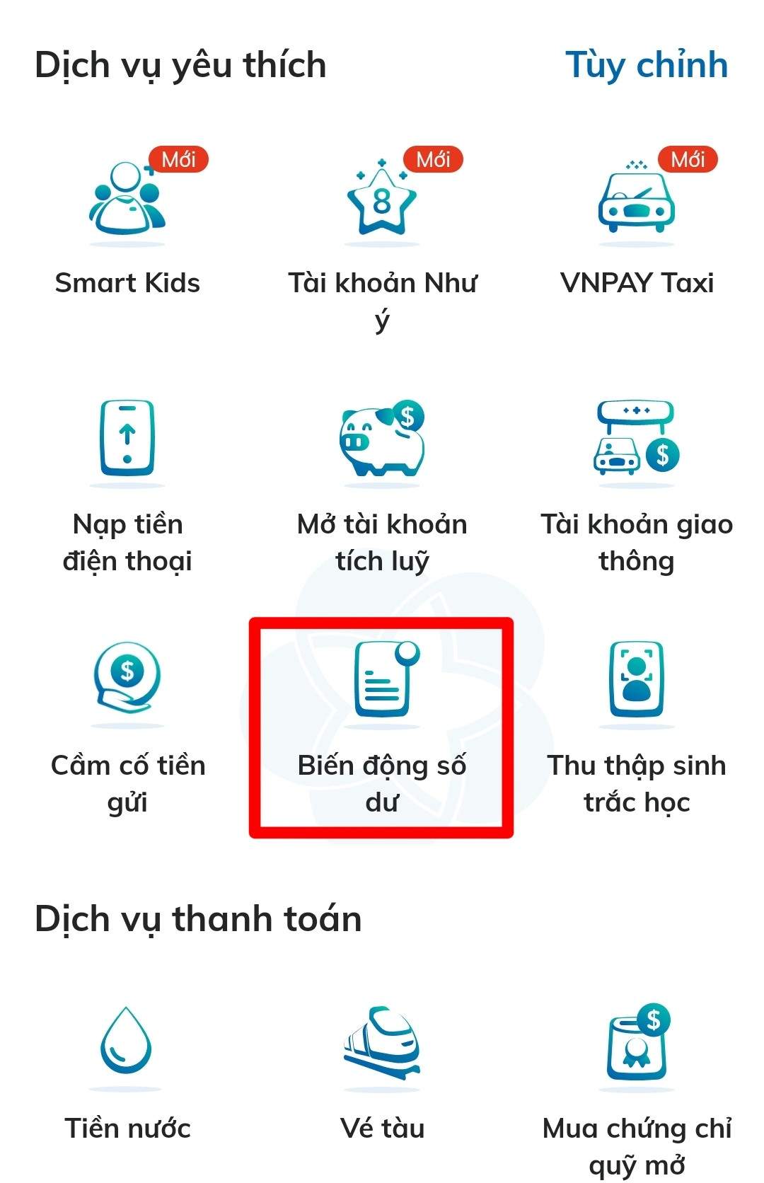 Hủy BSMS BIDV bước 1
