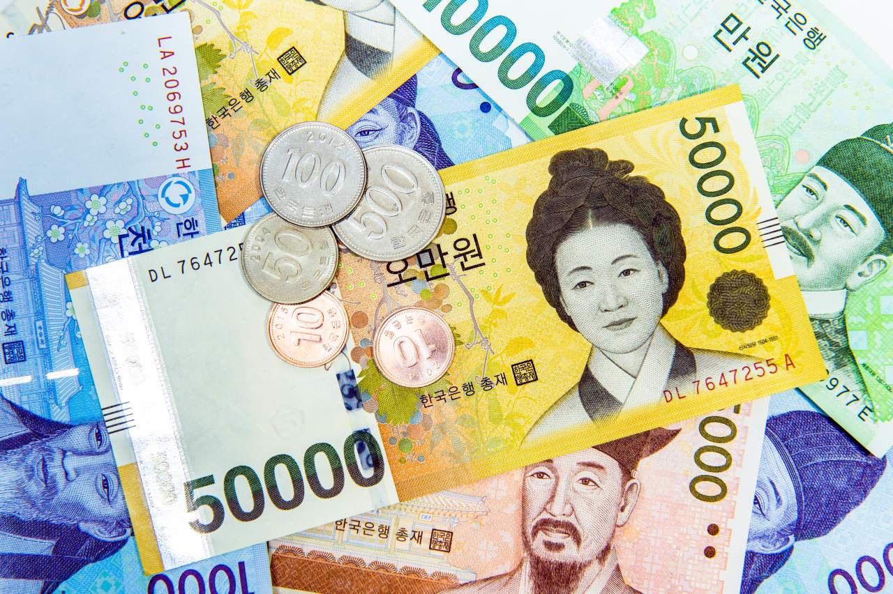 Won là đơn vị tiền tệ chính thức của Hàn Quốc