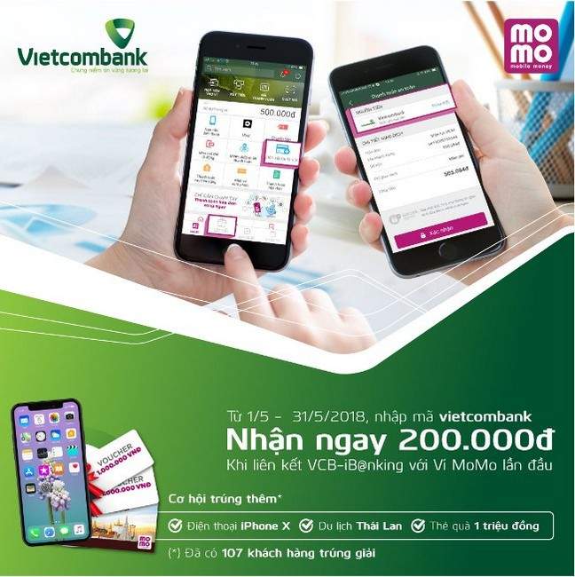 Tiện ích của ví MoMo Vietcombank