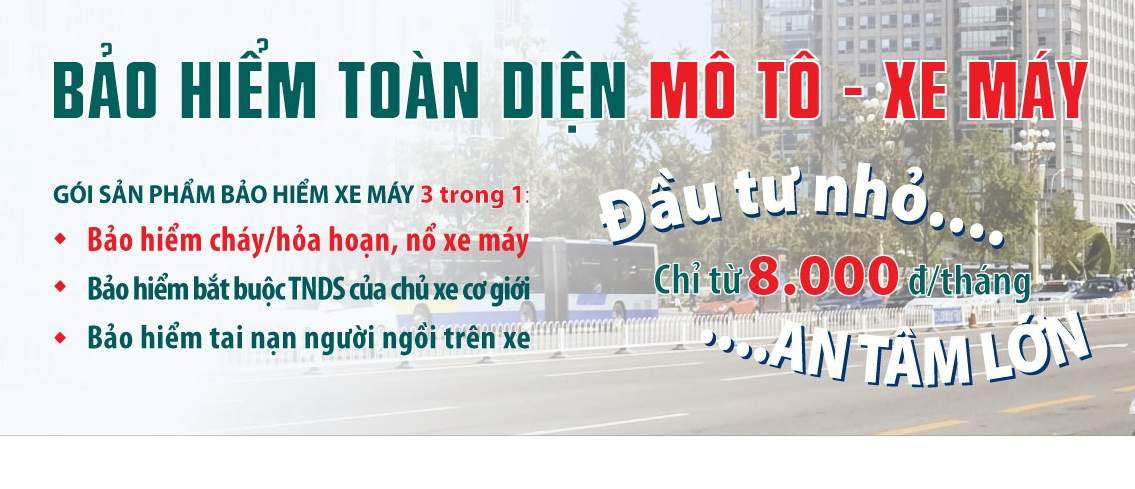 Bảo hiểm toàn diện xe máy BIC
