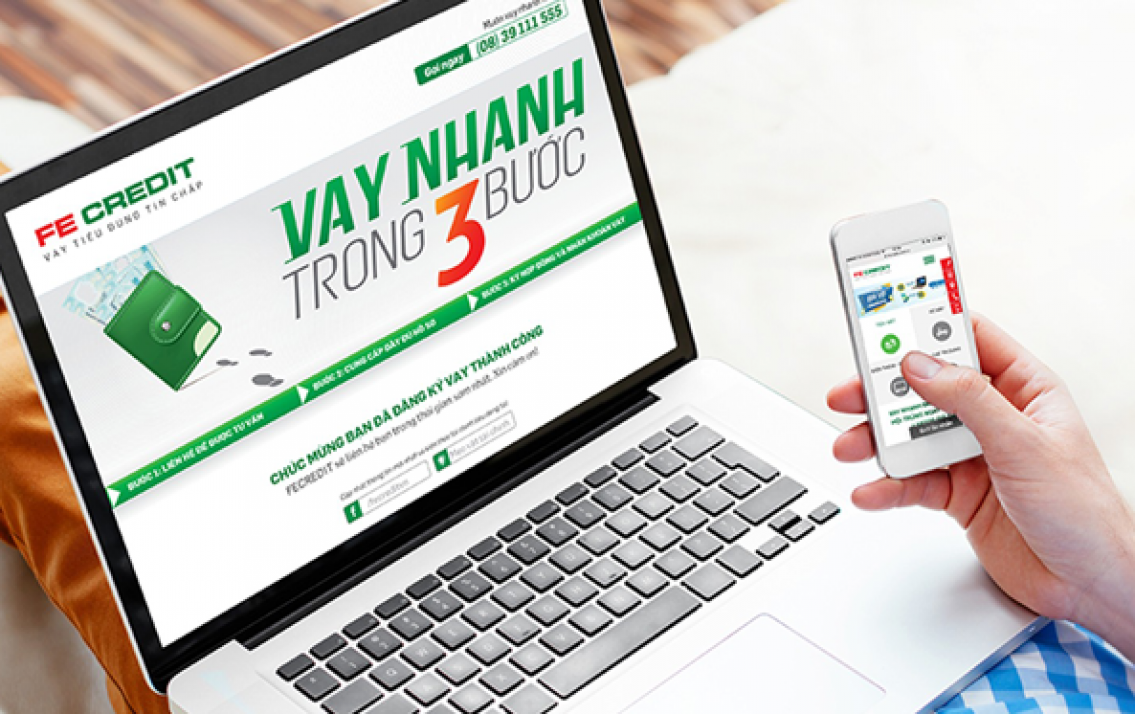 FE Credit cho vay tiền mặt trả góp