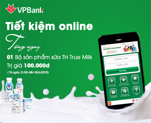 Gửi tiết kiệm Online tại VPBank, nhận ngay quà tặng