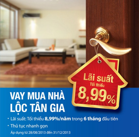 BIDV ưu đãi cho vay mua nhà lãi suất hấp dẫn 8.99%/năm